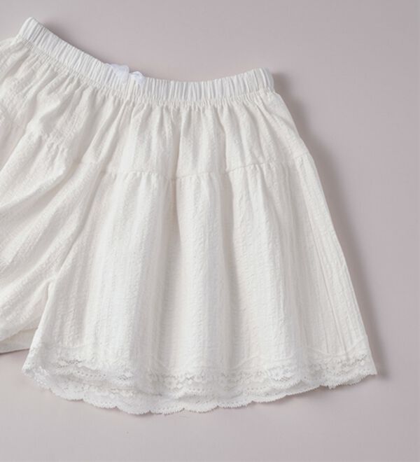 YU'NOW（ユナウ）の「【上下２点セット】スクエアネックドビーストライプパジャマ（パジャマ・ルームウェア）」｜詳細画像