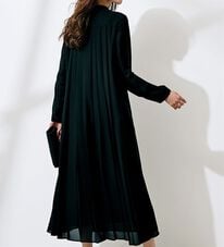 RANAN（ラナン）の「洗える！バックプリーツワンピース（ブラックフォーマル（喪服・礼服））」