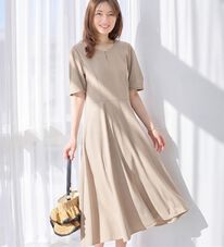 alotta（アロッタ）の「【4つの機能付】タック袖Ａラインワンピース（その他ワンピース）」