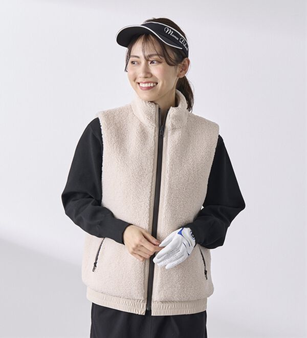 BELLUNA（ベルーナ）の「はっ水リバーシブルボアベスト（ベスト）」｜詳細画像