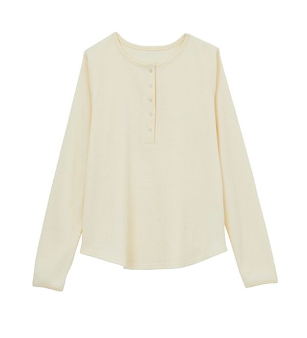 RANAN（ラナン）の「ヘンリーネックワッフルロンＴ（カットソー）」｜詳細画像