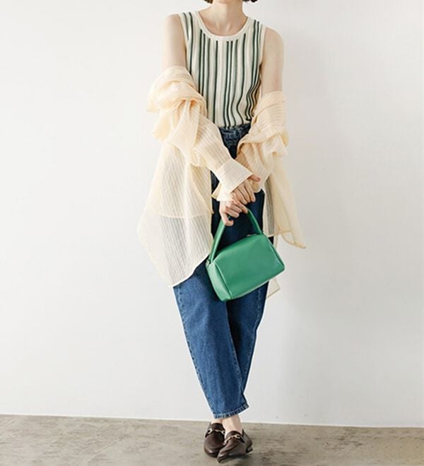 GeeRA（ジーラ）の「マルチストライプニットタンクトップ（タンクトップ・キャミソール）」｜詳細画像