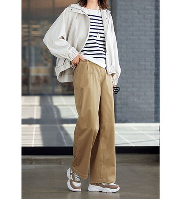 ルフラン（ルフラン）の「柔らか楽ちん！ポケットデザインパンツ（フルレングスパンツ）」｜詳細画像