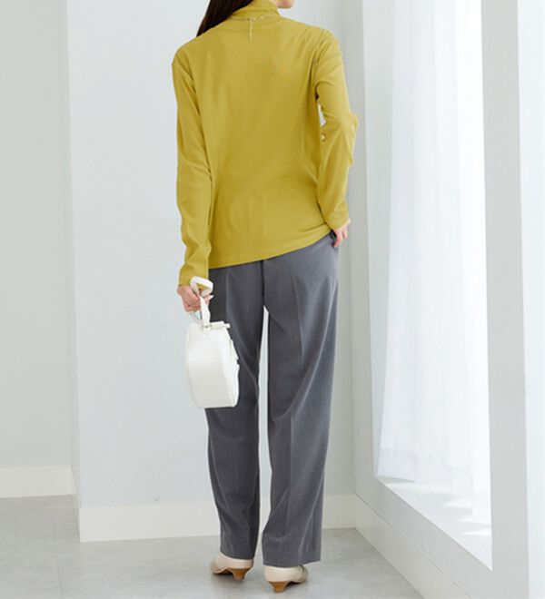 BELLUNA（ベルーナ）の「素肌想いの綿１００％シアープルオーバー（カットソー）」｜詳細画像