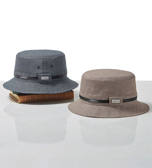 「【２色組】＜ダンロップ・リファインド＞栃尾織ダンディハット（メンズ帽子）」｜サハリ2色組