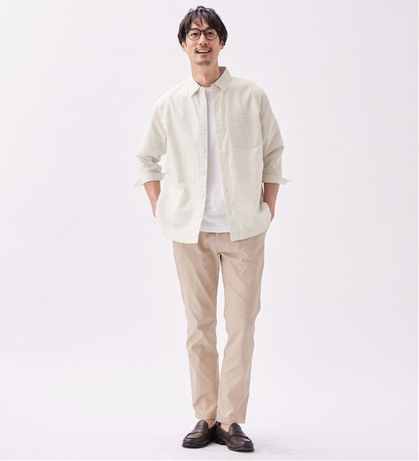 REMEN'S（リメンズ）の「【麻入り】さらっとシャツ（7分袖）（メンズシャツ）」｜詳細画像