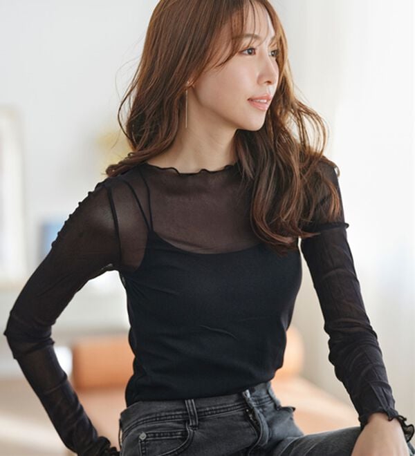 YU'NOW（ユナウ）の「【カップ付インナー】バッククロスブラキャミ（ブラトップ・カップ付きインナー）」｜詳細画像