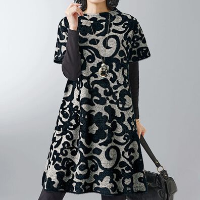 BELLUNA（ベルーナ）の「幾何ジャカードニットベストチュニック（チュニック）」