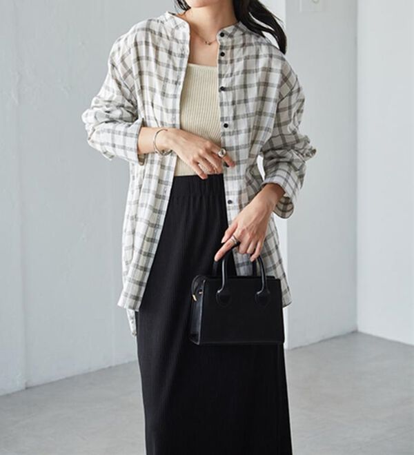 RANAN（ラナン）の「２ｗａｙボウタイチェックシャツ（シャツ）」｜詳細画像