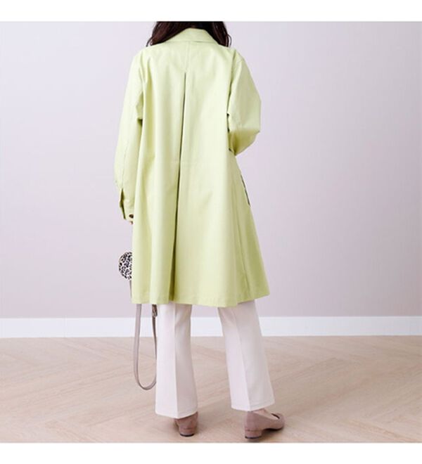 BELLUNA（ベルーナ）の「防風仕様ステンカラーコート（ロングコート）」｜詳細画像