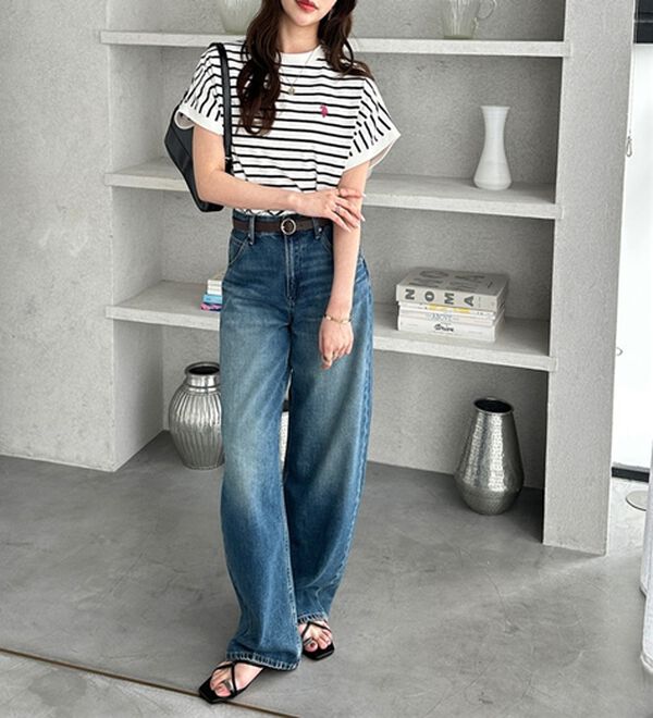 GeeRA（ジーラ）の「【新色追加】【ＵＳ．ＰＯＬＯ．ＡＳＳＮ】綿100％フレンチスリーブＴシャツ（Tシャツ）」｜詳細画像