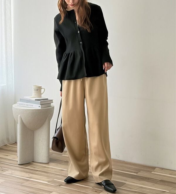 GeeRA（ジーラ）の「カットメルトンとろみイージーパンツ（その他パンツ）」｜詳細画像