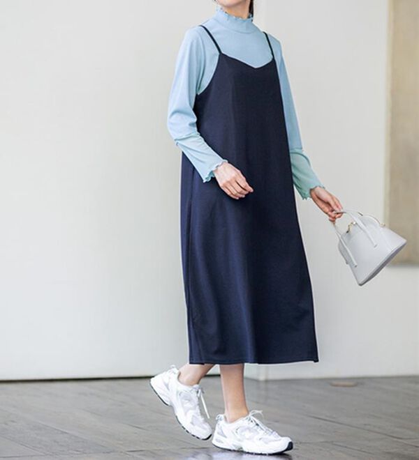 BELLUNA（ベルーナ）の「【2点セット】袖切替プルオーバー付ワンピアンサンブル（その他ワンピース）」｜詳細画像