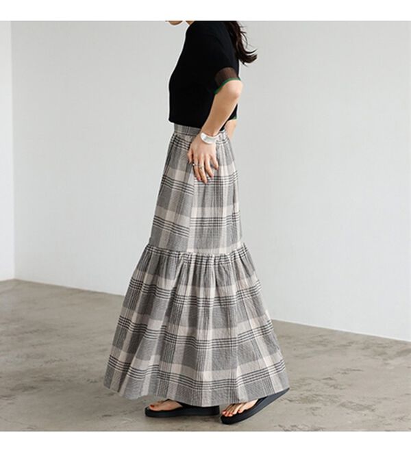 GeeRA（ジーラ）の「フレアーボリュームマキシスカート（ロングスカート）」｜詳細画像