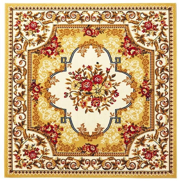 「２柄３色から選べる！お買得ウィルトン織カーペット（カーペット）」｜王朝ベージュ