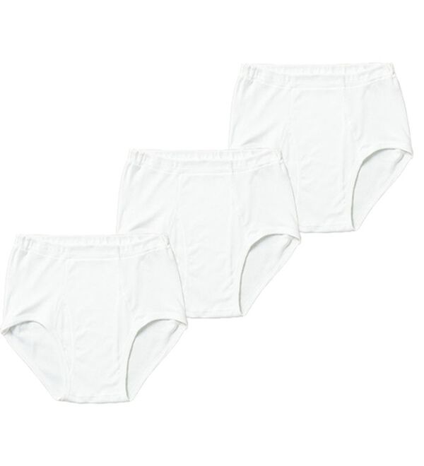 「【３枚組】＜ＧＵＮＺＥ&times;ベルーナ＞素肌の匠（Ｒ）日本製綿１００％インナー　ブリーフ（メンズブリーフパンツ）」｜3枚組