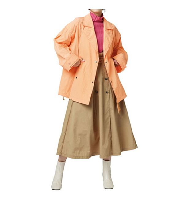 RANAN（ラナン）の「２ＷＡＹナイロントレンチコート（ハーフコート）」｜詳細画像