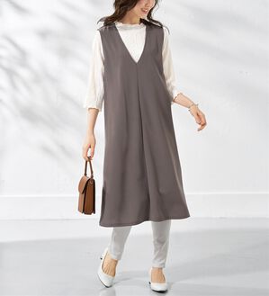 BELLUNA（ベルーナ）の「【2点セット】ジャカードプルオーバー＆ジャンスカセット（アンサンブル）」｜詳細画像