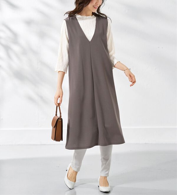 BELLUNA（ベルーナ）の「【2点セット】ジャカードプルオーバー＆ジャンスカセット（アンサンブル）」｜詳細画像