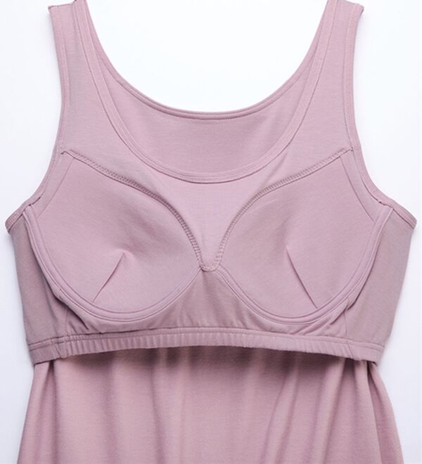 LAVIENNE（ラヴィエンヌ）の「【とろけるような肌ざわり】テンセル（ＴＭ）繊維コットン混カップ付インナー（肌着・インナーウェア）」｜詳細画像