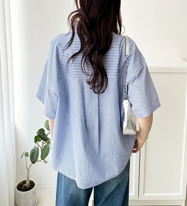 GeeRA（ジーラ）の「【ＵＳ．ＰＯＬＯ．ＡＳＳＮ】オーバーサイズ半袖シャツ（シャツ）」｜詳細画像