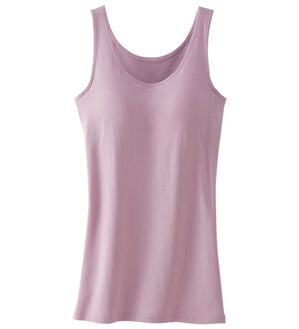 LAVIENNE（ラヴィエンヌ）の「【とろけるような肌ざわり】テンセル（ＴＭ）繊維コットン混カップ付インナー（肌着・インナーウェア）」｜ペールモーヴ