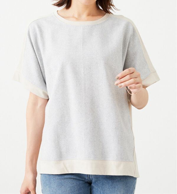 BELLUNA（ベルーナ）の「ステッチデザイン切替プルオーバー（カットソー）」｜詳細画像