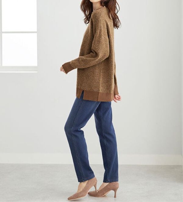 BELLUNA（ベルーナ）の「あったか！裏フリースストレッチパンツ（フルレングスパンツ）」｜詳細画像