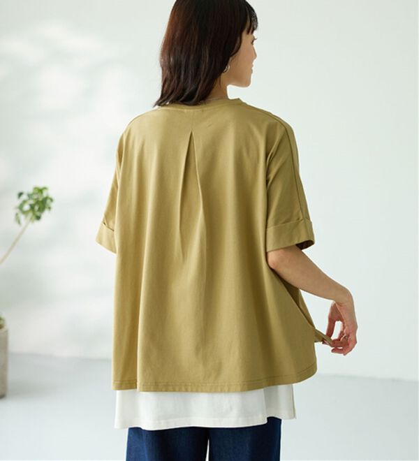 BELLUNA（ベルーナ）の「大人顔サマ見えゆったりＴシャツ（Tシャツ）」｜詳細画像