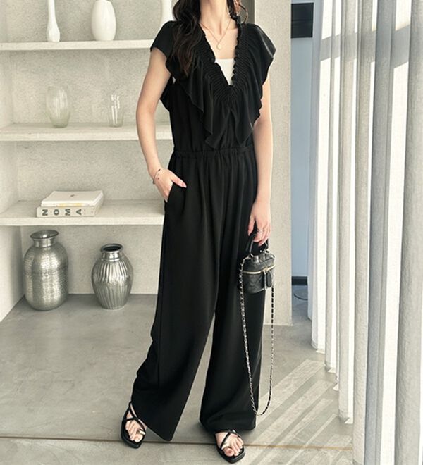 GeeRA（ジーラ）の「マルチＷＡＹフリルサロペット（オールインワン）」｜詳細画像