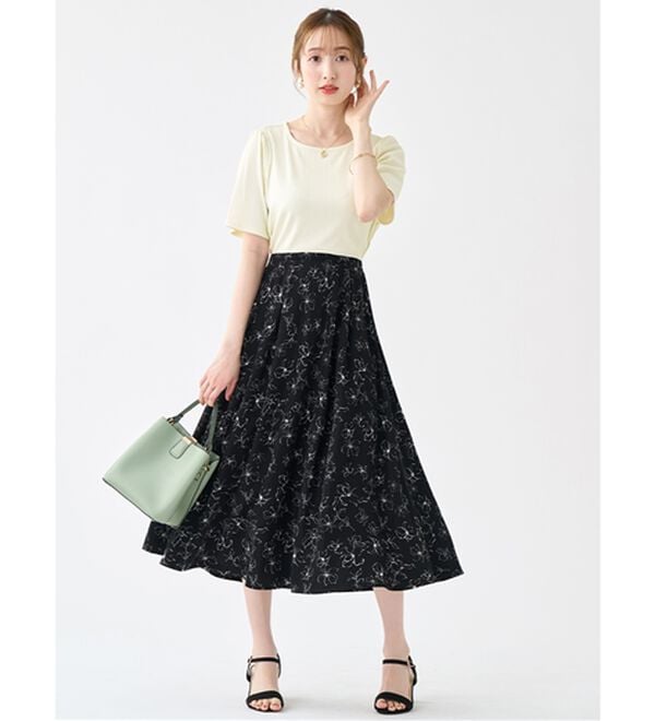 alotta（アロッタ）の「楽キレイ異素材ドッキングワンピース（ドッキングワンピース）」｜詳細画像