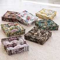 「高級ゴブラン織　厚みたっぷりクッキークッション（チェアカバー・チェアパッド）」