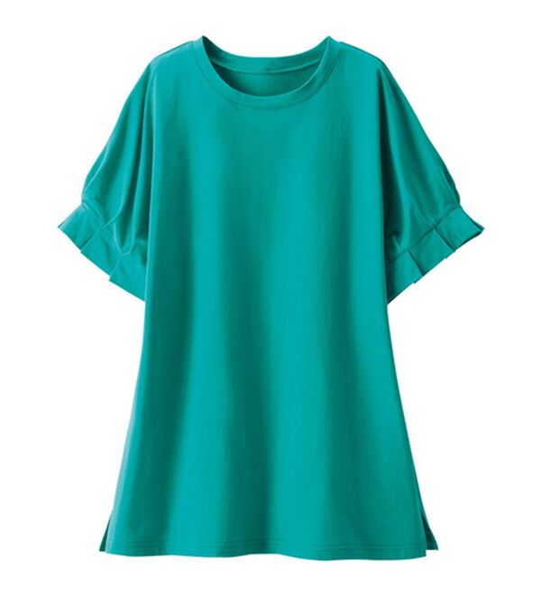 ルフラン（ルフラン）の「二の腕ほっそりひんやりカットソー（カットソー）」｜詳細画像