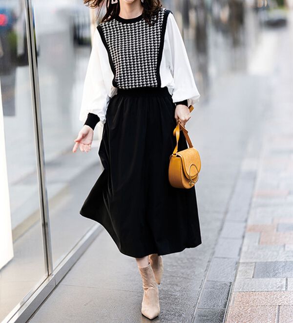 RANAN（ラナン）の「重ね着風ドッキングワンピース（ドッキングワンピース）」｜詳細画像