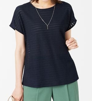 BELLUNA（ベルーナ）の「ネックレス付ジャカード素材プルオーバー（カットソー）」｜詳細画像