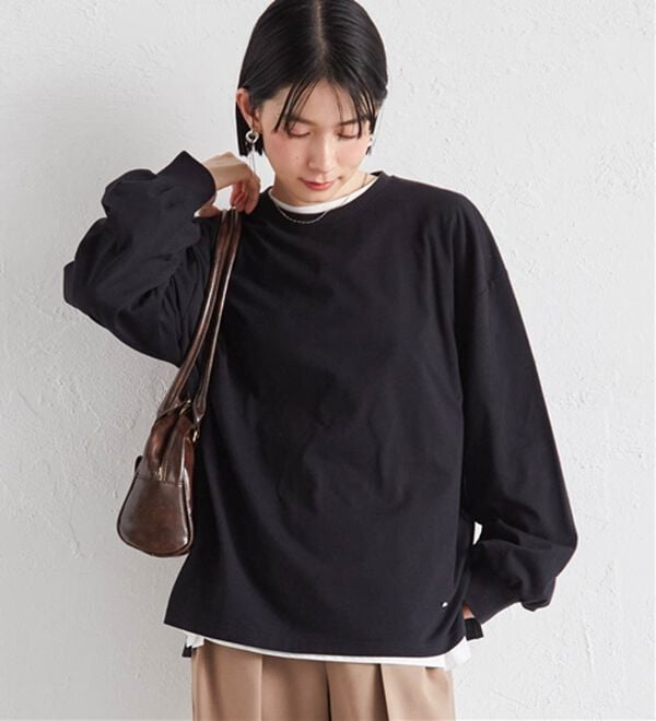 RANAN（ラナン）の「多機能ベーシックオーバーサイズ長袖Tシャツ（Tシャツ）」｜詳細画像