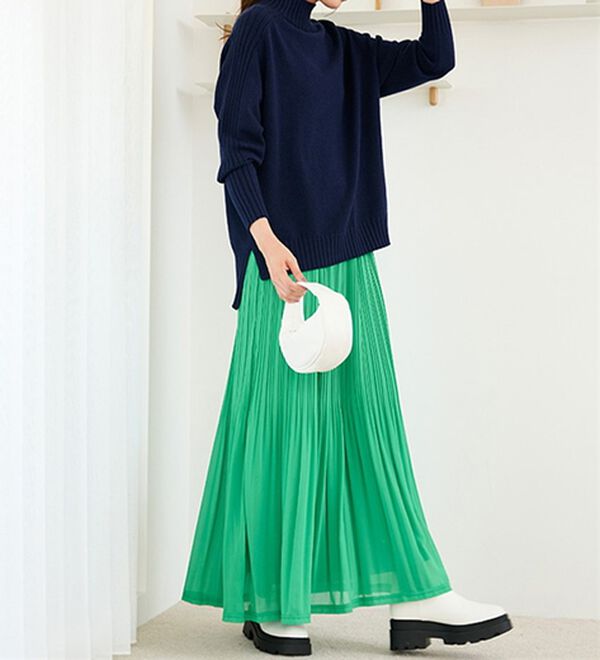 RANAN（ラナン）の「シフォンプリーツマキシスカート（ロングスカート）」｜詳細画像