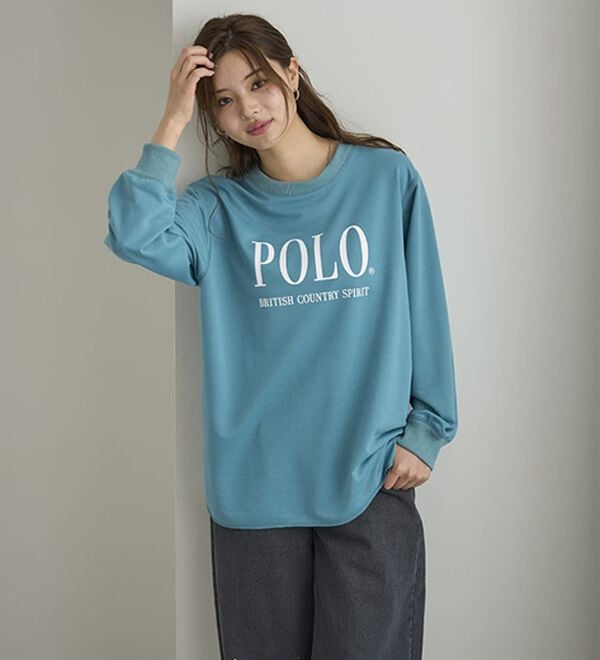 BELLUNA（ベルーナ）の「【ＰＯＬＯ　ＢＣＳ】ミニ裏毛素材デザイントップス（カットソー）」｜詳細画像
