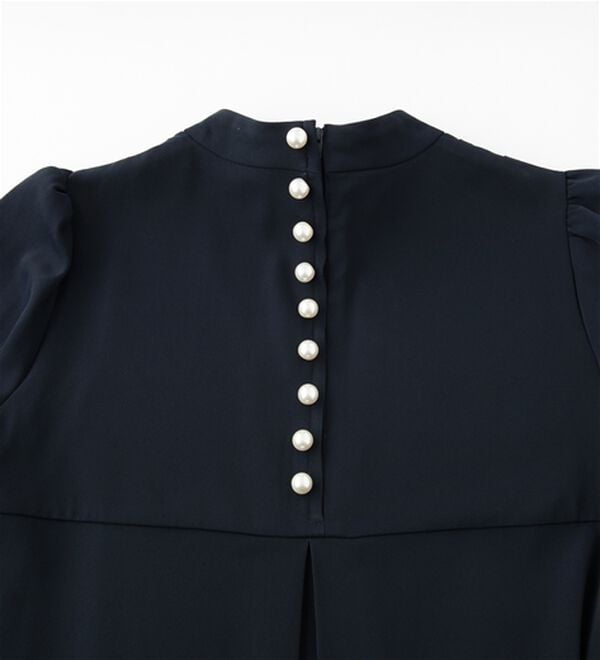 RANAN（ラナン）の「＜セットアップ＞バックパール調デザインフレアートップスパンツセット（パンツスーツ）」｜詳細画像