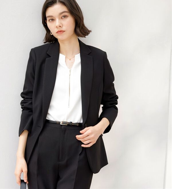 2点セット】選べるボトム！洗えて型くずれしないパンツスーツセット