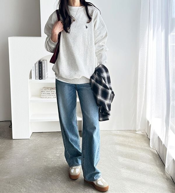 GeeRA（ジーラ）の「【U.S. POLO ASSN.】表ピーチ裏起毛スウェット（トレーナー・スウェット）」｜詳細画像