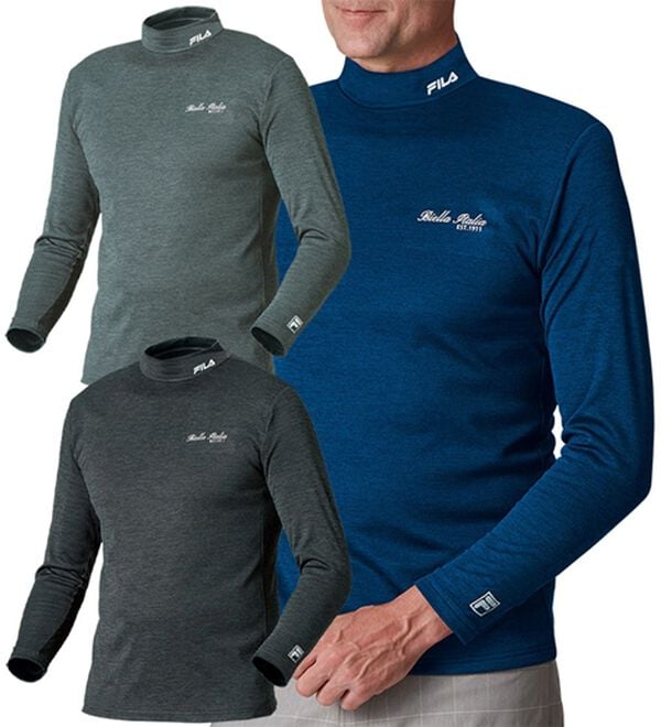 「【３色組】＜フィラ＞まさに画期的！防風アクティブハイネック（メンズ肌着・インナーウェア）」｜ハイネック3色組