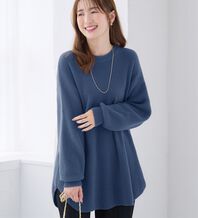 alotta（アロッタ）の「ふんわり裾ラウンドゆるニットチュニック（チュニック）」