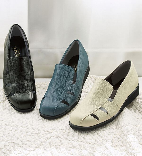 ルフラン（ルフラン）の「柔らかレザーの４Ｅグルカ風デザインシューズ（スリッポン）」｜詳細画像