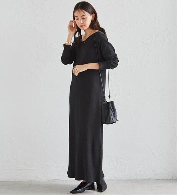 アシメネックリブワンピース - ベルーナ【公式】