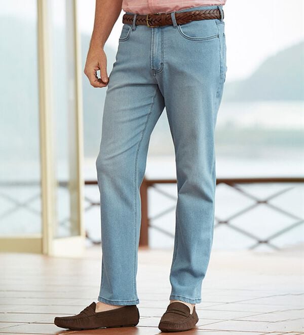 「【３本組】定番！柔らかラクラクジーンズ（メンズデニムパンツ）」｜詳細画像