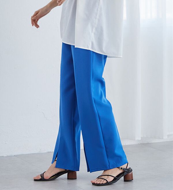 RANAN（ラナン）の「機能付センタースリットフレアーパンツ（フルレングスパンツ）」｜詳細画像