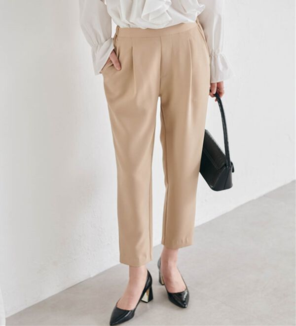 RANAN（ラナン）の「美脚シルエットクロップドパンツ（フルレングスパンツ）」｜詳細画像