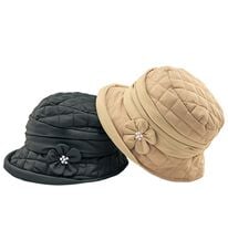 BELLUNA（ベルーナ）の「コサージュ付はっ水キルティングクロッシェ（帽子）」