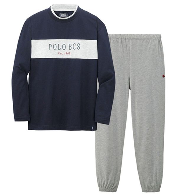 「＜ポロ・ビーシーエス＞選べるブランドルームウエア（メンズルームウェア）」｜ネイビー